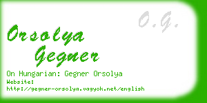 orsolya gegner business card
